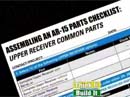 The Check List for Ordering Parts