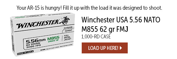 Winchester USA 62gr FMJ 556 1000rds