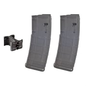 MAGPUL - PMAG® GEN M2 MOE 5.56 NATO RIFLE MAGAZINES(2)+MAGLINK FOR AR-15