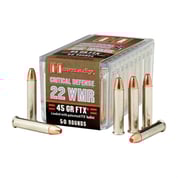 HORNADY - CRITICAL DEFENSE® 22 WMR FTX® POLYMER TIP RIMFIRE AMMO