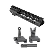 MIDWEST INDUSTRIES, INC. - AR-15 SLIM LINE HANDGUARDS W/ FLIP-UP COMBAT SIGHTS