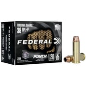 FEDERAL - PERSONAL DEFENSE PUNCH 38 SPECIAL +P HANDGUN AMMO