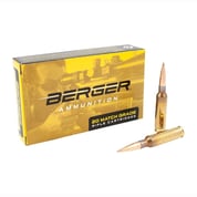 BERGER BULLETS - MATCH GRADE TARGET 6.5 CREEDMOOR HYBRID TARGET JHP RIFLE AMMO