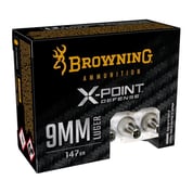 BROWNING AMMUNITION - X-POINT DEFENSE 9MM LUGER AMMO