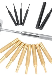 WHEELER ENGINEERING - HAMMER & PUNCH SET WITH HARD PLASTIC CASE