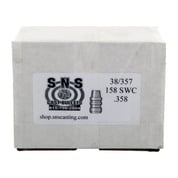 SNS CAST BULLETS - CAST .38 CALIBER (.358") SEMI-WADCUTTER HANDGUN BULLETS