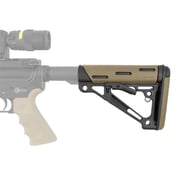 HOGUE - AR-15 OVERMOLDED BUTTSTOCK COLLAPSIBLE MIL-SPEC FDE RUBBER