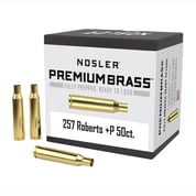 NOSLER, INC. - 257 ROBERTS +P PREMIUM BRASS