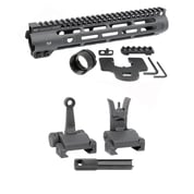 MIDWEST INDUSTRIES, INC. - AR-15 SLIM LINE HANDGUARDS W/ FLIP-UP COMBAT SIGHTS