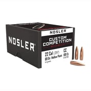 NOSLER, INC. - CUSTOM COMPETITION 22 CALIBER (0.224") HPBT RIFLE BULLETS