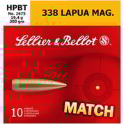 SELLIER & BELLOT - 338 LAPUA MAGNUM 300GR HPBT AMMO