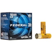 FEDERAL - TOP GUN 20 GAUGE 2-3/4" #8 SHOT SHOTGUN AMMO FEDERAL - TOP GUN 20 GAUGE 2-3/4" #8 SHOT SHOTGUN AMMO