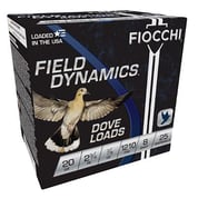 FIOCCHI AMMUNITION - FIELD DYNAMICS DOVE LOAD 20 GAUGE SHOTGUN AMMO