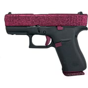 GLOCK - 43X CUSTOM 9MM BLK CHERRY GLITTER SEMI-AUTO HANDGUN W/FRONT RAIL