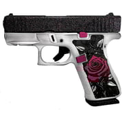 GLOCK - 43X CUSTOM 9MM LUGER GLITTR TANGO ROSE SEMI-AUTO HANDGUN W/RAILS