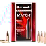 HORNADY - MATCH™ 6.5MM (0.264") BOAT TAIL HOLLOW POINT RIFLE BULLETS
