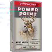 WINCHESTER - POWER POINT 7MM (7X57MM) MAUSER RIFLE AMMO