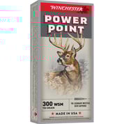 WINCHESTER - POWER POINT 300 WINCHESTER SHORT MAGNUM (WSM) RIFLE AMMO