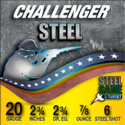 CHALLENGER AMMO - STEEL GAME & TARGET 20 GAUGE SHOTGUN AMMO
