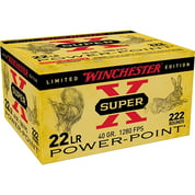 WINCHESTER - SUPER-X 22 LONG RIFLE POWER-POINT HPCP RIMFIRE AMMO