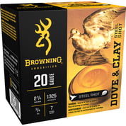 BROWNING AMMUNITION - DOVE & CLAY 2-3/4" 3/4OZ #7 STEEL SHOT 20 GAUGE AMMO
