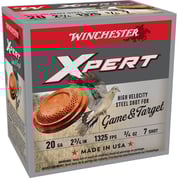 WINCHESTER - XPERT GAME & TARGET 20 GAUGE 2-3/4" #7 SHOT SHOTGUN AMMO