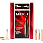 HORNADY - MATCH 6MM (0.243") HOLLOW POINT BOATTAIL BULLETS HORNADY - MATCH 6MM (0.243") HOLLOW POINT BOATTAIL BULLETS