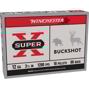 WINCHESTER - SUPER-X 12 GAUGE #00 BUCK SHOT SHOTGUN AMMO