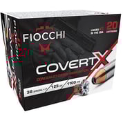 FIOCCHI AMMUNITION - COVERTX 38 SPECIAL +P JACKETED HOLLOW POINT HANDGUN AMMO