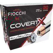 FIOCCHI AMMUNITION - COVERTX 45 ACP JACKETED HOLLOW POINT HANDGUN AMMO