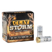 CLAY STORM - CLAY STORM 12 GAUGE #7.5 SHOT SHOTGUN AMMO CLAY STORM - CLAY STORM 12 GAUGE #7.5 SHOT SHOTGUN AMMO