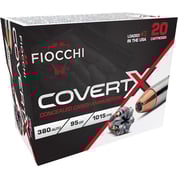 FIOCCHI AMMUNITION - COVERTX 380 ACP JACKETED HOLLOW POINT HANDGUN AMMO