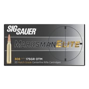 SIG SAUER, INC. - MARKSMAN ELITE 308 WINCHESTER MATCH OPEN-TIP MATCH RIFLE AMMO