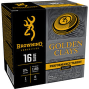 BROWNING AMMUNITION - GOLDEN CLAYS 16 GAUGE 2-3/4” #8 SHOT SHOTGUN AMMO