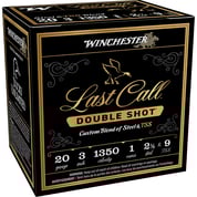 WINCHESTER - LAST CALL DOUBLE SHOT 20 GAUGE 3” #2.5 & #9 BLEND SHOTGUN AMMO
