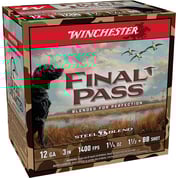 WINCHESTER - FINAL PASS 12 GAUGE 3” #1.5 & #BB SHOT BLEND SHOTGUN AMMO
