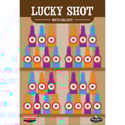 BIRCHWOOD CASEY - DIRTY BIRD LUCKY SHOT BOTTLES 12 X 18" TARGET