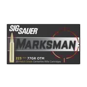 SIG SAUER, INC. - ELITE MATCH GRADE 223 REMINGTON MATCHKING OTM RIFLE AMMO