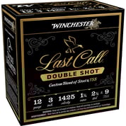 WINCHESTER - LAST CALL DOUBLE SHOT 12 GAUGE 3” #2.5 & #9 BLEND SHOTGUN AMMO
