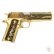 COLT - 1911 GOV CLASSIC CUSTOM 38SUPER GOLD ARCHANGEL SEMI-AUTO HANDGUN