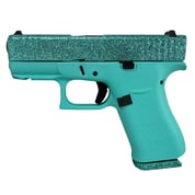 GLOCK - 43X CUSTOM 9MM LUGER MALIBLUE SEMI-AUTO HANDGUN W/FRONT RAILS