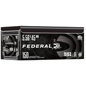 FEDERAL - BLACK PACK 5.56X45MM FULL METAL JACKET BOAT TAIL RIFLE AMMO