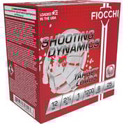 FIOCCHI AMMUNITION - SHOOTING DYNAMICS 12 GA 2-3/4"1200 FPS #8 SHOT SHOTGUN AMMO