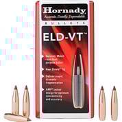 HORNADY - ELD-VT® 25 CALIBER (0.257) POLYMER TIP BOAT TAIL RIFLE BULLETS