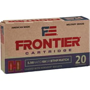 HORNADY - FRONTIER® 5.56 NATO MATCH™ BOAT TAIL HOLLOW POINT RIFLE AMMO