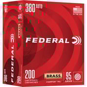 FEDERAL - CHAMPION TRAINING 380 AUTO FULL METAL JACKET HANDGUN AMMO