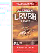 WINCHESTER - AMERICAN LEVER RANGE 357 MAGNUM FMJ RIFLE AMMO
