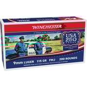 WINCHESTER - USA WHITE BOX 9MM LUGER FMJ HANDGUN AMMO