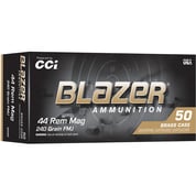 CCI - BLAZER BRASS 44 REMINGTON MAGNUM FULL METAL JACKET HANDGUN AMMO