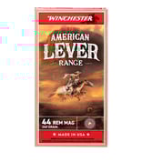 WINCHESTER - AMERICAN LEVER RANGE 44 REMINGTON MAGNUM JSP RIFLE AMMO